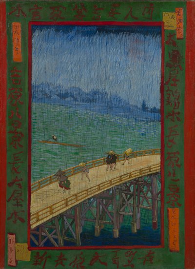 Japonaiserie: Il ponte sotto la pioggia (dopo Hiroshige) da Vincent van Gogh