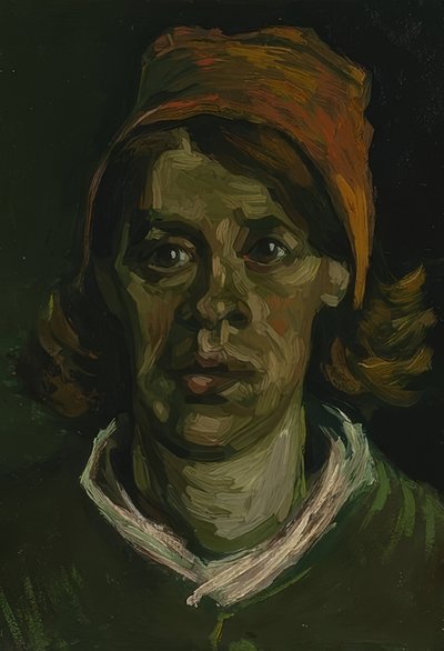 Testa di una donna. Nuenen, aprile 1885 da Vincent van Gogh