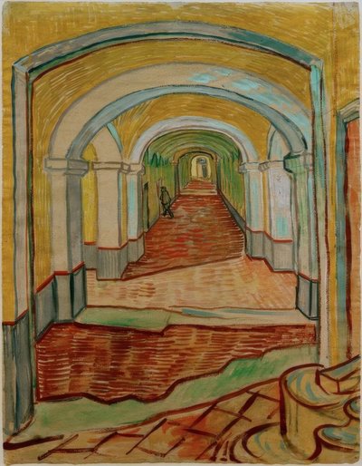 Corridoio nel manicomio da Vincent van Gogh