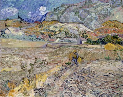 Paesaggio a Saint-Remy (Il Campo Arato) da Vincent van Gogh