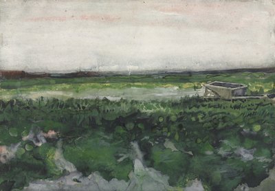 Paesaggio con carriola, 1883 da Vincent van Gogh