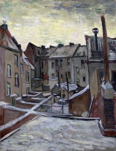 Case viste dal retro da Vincent van Gogh