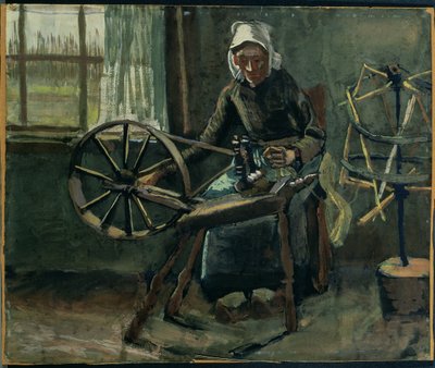 Contadina che Avvolge Bobine da Vincent van Gogh