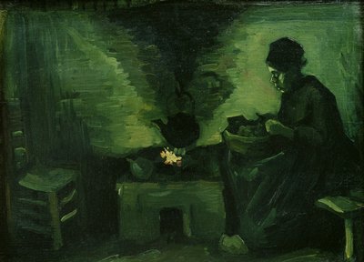 Contadina accanto al focolare, c.1885 da Vincent van Gogh