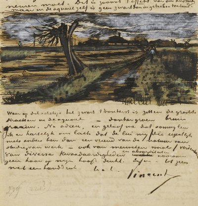Salice Pollard. Lettera a Theo van Gogh da Vincent van Gogh