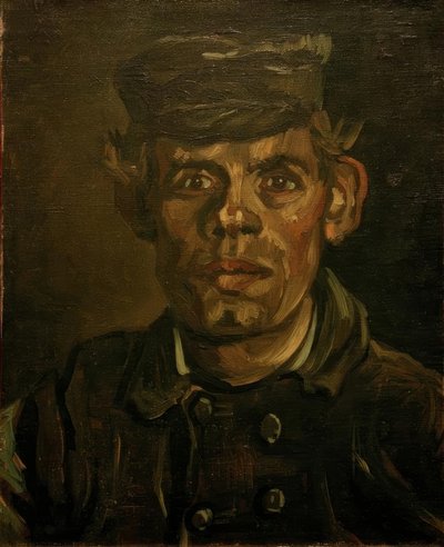 Ritratto di un giovane contadino con berretto da Vincent van Gogh