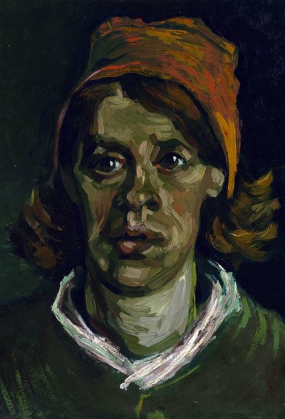Ritratto di contadina con cappuccio rosso da Vincent van Gogh