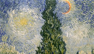 Strada con cipressi da Vincent van Gogh