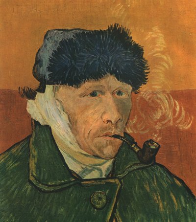 Autoritratto con orecchio bendato e pipa, febbraio 1889 da Vincent van Gogh