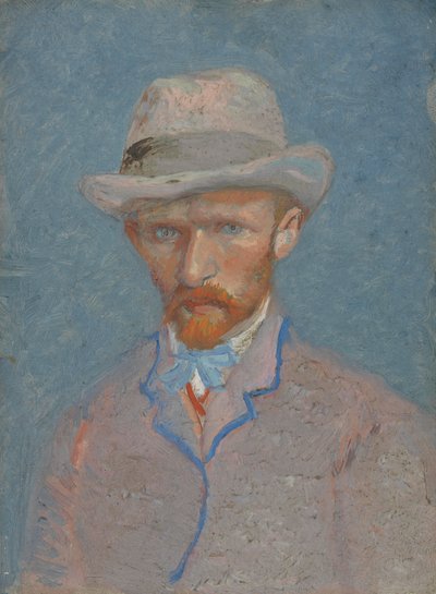 Autoritratto con cappello di feltro grigio da Vincent van Gogh