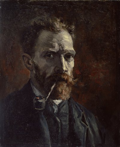 Autoritratto con pipa, 1886 da Vincent van Gogh