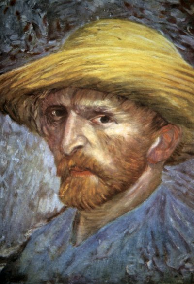 Autoritratto con cappello di paglia, 1887 da Vincent van Gogh