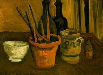 Natura morta di pennelli in un vaso di fiori da Vincent van Gogh