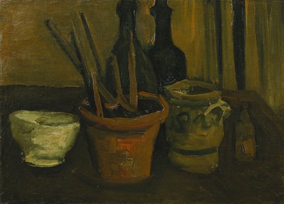 Natura morta con pennelli in un vaso di fiori; Nature Morte aux Pinceaux dans un Pot a Fleurs, 1884 da Vincent van Gogh