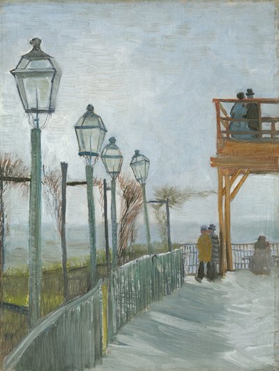 Terrazza e Piattaforma di Osservazione al Moulin de Blute-Fin, Montmartre, inizio 1887 da Vincent van Gogh