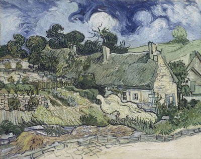 Capanne di paglia a Cordeville, 1890 da Vincent van Gogh