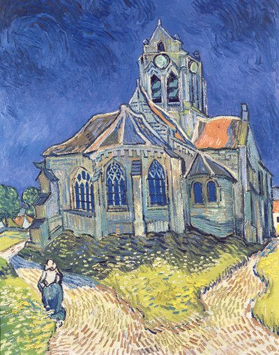 La chiesa di Auvers-sur-Oise da Vincent van Gogh