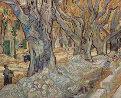 I Grandi Platani, o Stradini a Saint-Rémy, 1889 da Vincent van Gogh
