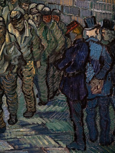 Il cortile della prigione (dettaglio) da Vincent van Gogh