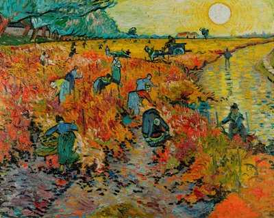 Il vigneto rosso / Vigneto rosso ad Arles (Montmajour) da Vincent van Gogh