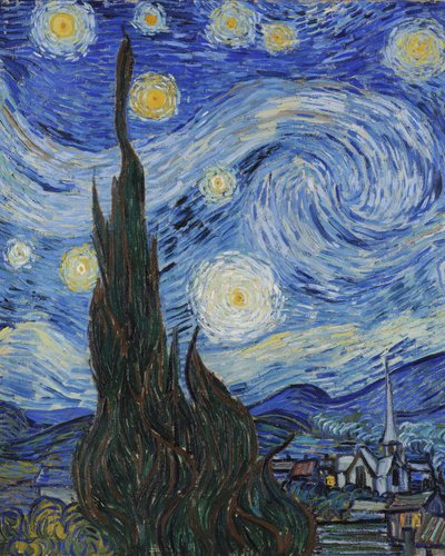 La notte stellata, giugno 1889 (dettaglio) da Vincent van Gogh