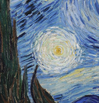 Notte stellata, giugno 1889 (dettaglio) da Vincent van Gogh