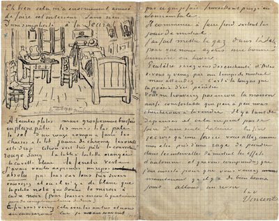 La camera da letto, Lettera a Paul Gauguin da Arles, mercoledì 17 ottobre 1888 da Vincent van Gogh