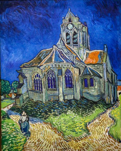 La chiesa di Auvers-Sur-Oise, vista dal chevet da Vincent van Gogh