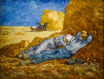 La linea del meridiano conosciuta anche come La siesta da Vincent van Gogh