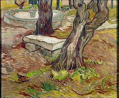 Il parco del manicomio di Saint Paul a Saint-Remy o Panchina di Pietra da Vincent van Gogh