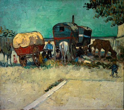 Accampamento boemo nei pressi di Arles da Vincent van Gogh
