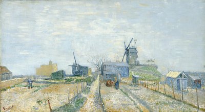 Orti e il Moulin de Blute-Fin a Montmartre da Vincent van Gogh
