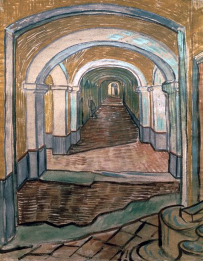 Vestibolo del manicomio, 1889 da Vincent van Gogh