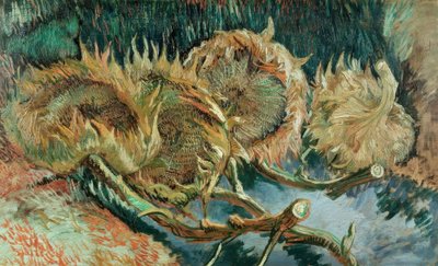 Quattro girasoli appassiti da Vincent van Gogh