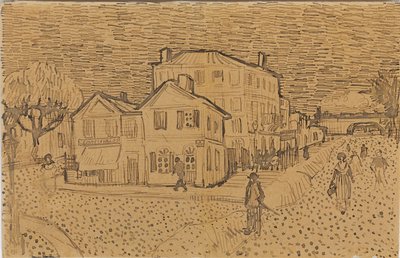 La casa di Vincent ad Arles, da una lettera a suo fratello Theo, eseguita ad Arles, 1888 da Vincent van Gogh