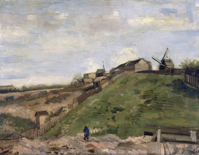 Vista sulla collina di Montmartre con la cava di pietra da Vincent van Gogh