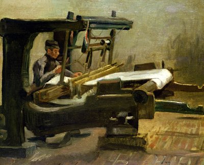 Tessitore al Telaio, Rivolto a Destra, 1884 da Vincent van Gogh