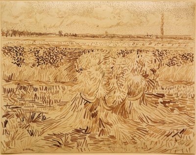 Campo di grano con covoni da Vincent van Gogh