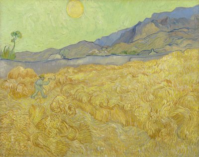 Campo di grano con mietitore da Vincent van Gogh