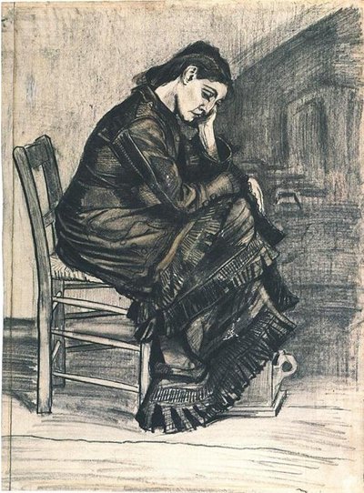 Donna in lutto da Vincent van Gogh