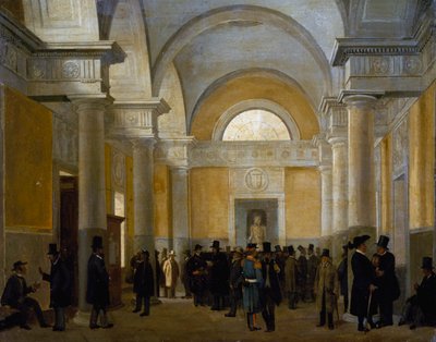 Interno di Palazzo San Giacomo a Napoli da Vincenzo Abbati