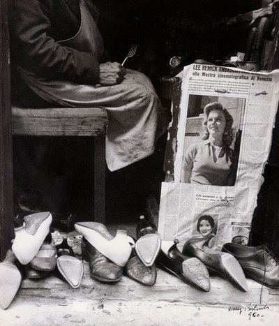Il ciabattino (foto b/n) da Vincenzo Balocchi