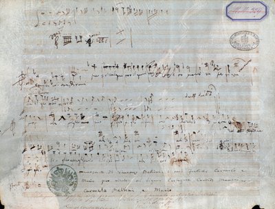 Pagina di spartito per Il pirata, opera di Vincenzo Bellini da Vincenzo Bellini