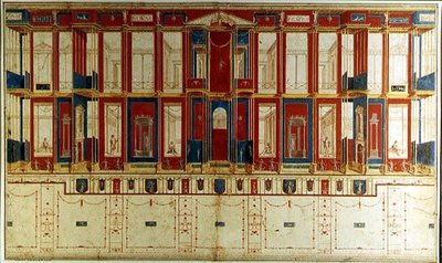 Decorazioni murali pompeiane da Vincenzo Brenna