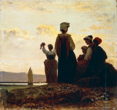 Ritorno della barca da pesca (paranza) da Vincenzo Cabianca