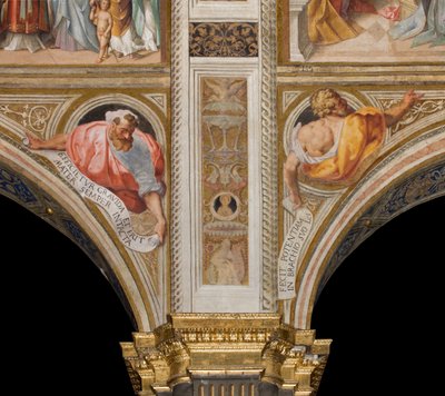 Navata centrale, Plume Second and Third Span North, Vincenzo Campi 1573, Busti con Profeti da Vincenzo Campi