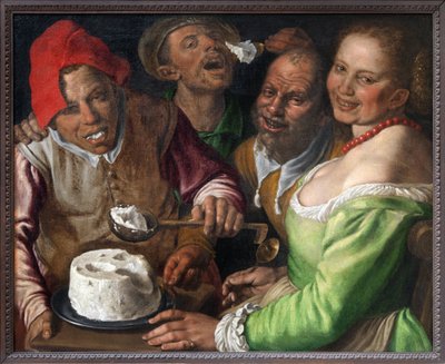 Mangiatrici di ricotta, Dipinto di Vincenzo Campi (1536-1591). Fotografia, KIM Youngtae, Lione, Museo delle Belle Arti di Lione. da Vincenzo Campi