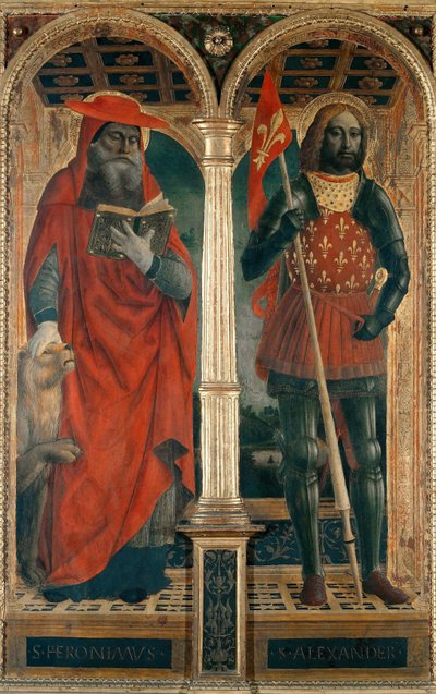 Santi Girolamo e Alessandro. Polittico di Santa Maria delle Grazie da Vincenzo Foppa