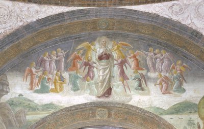 Vergine Maria e angeli musicisti da Vincenzo Foppa