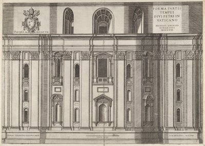 Speculum Romanae Magnificentiae: San Pietro, 1564 da Vincenzo Luchino